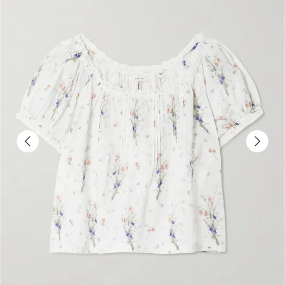 Doen Frederica Blouse In Painted Bouquet - Picture 4 of 7